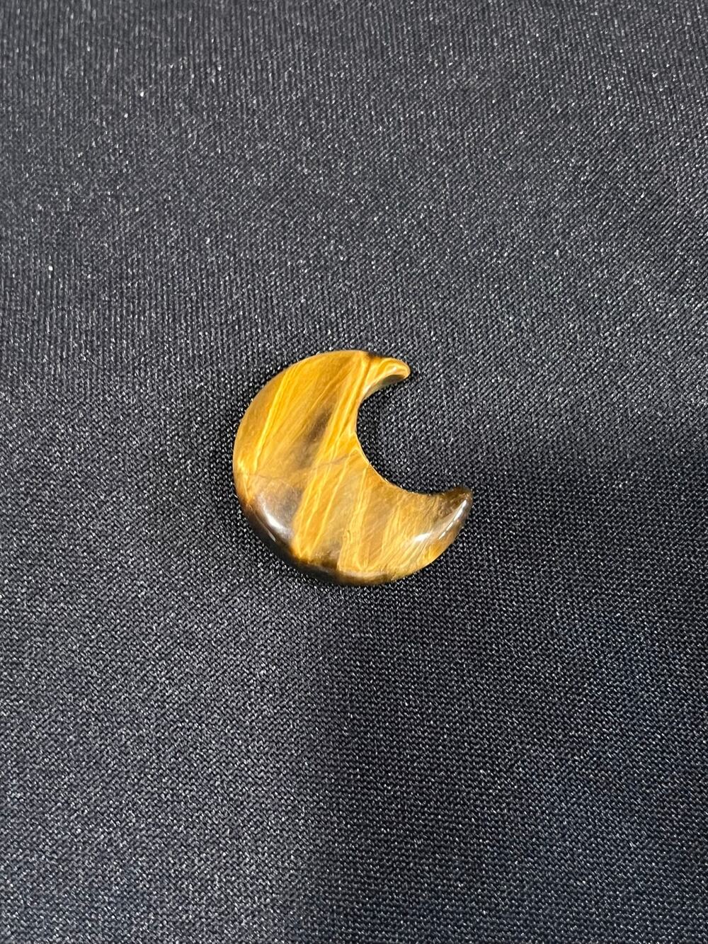 Natural Stone Tigers Eye Half Moon New